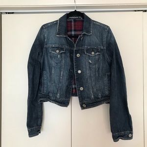 American Eagle flannel lined jean jacket